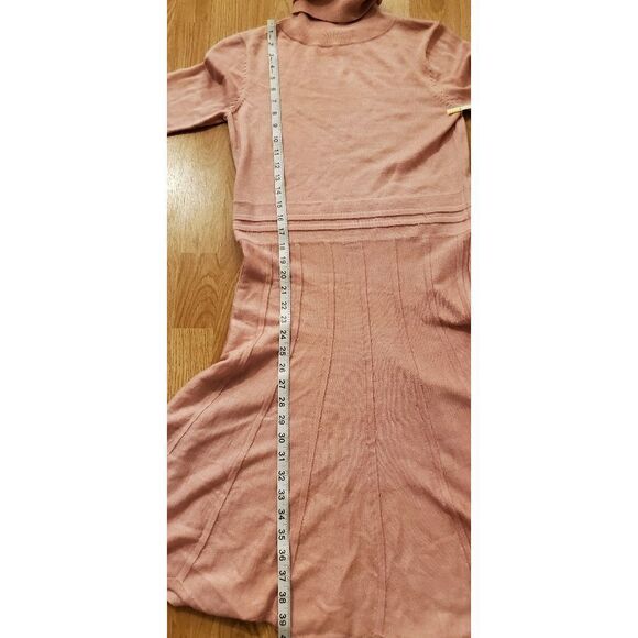 CAARA Pink Turtleneck Dress sz Large - Picture 9 of 12